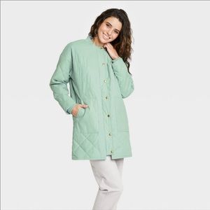 Universal Thread Sage Quilted Coat